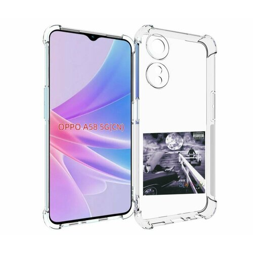 Чехол MyPads Eminem THE SLIM SHADY LP для OPPO A58 задняя-панель-накладка-бампер чехол mypads eminem the slim shady lp для oppo a57 5g 2022 задняя панель накладка бампер