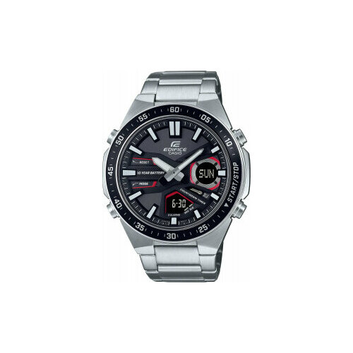 Наручные часы CASIO EFV-C110D-1A4, серебряный, черный наручные часы casio edifice efv c110d 1a4 черный