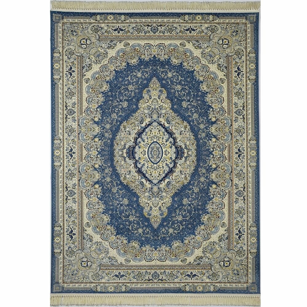 фото Коврик персидский двухуровневый "DM034 бирюзовый" 50х80 см