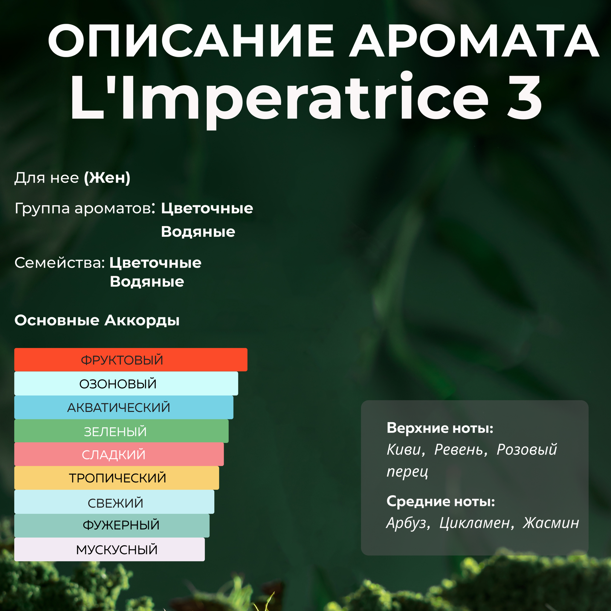 Gratusi Parfum L'Imperatrice 3 духи женские масляные 6 мл (спрей) + подарок — фото 1