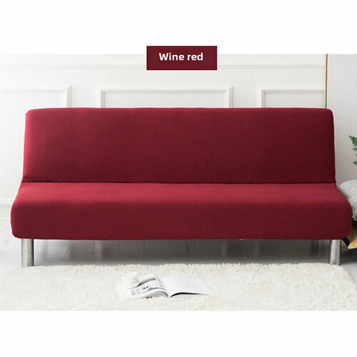 Чехол для дивана, универсальный, винно-красный, 120-155 см Винный, красный