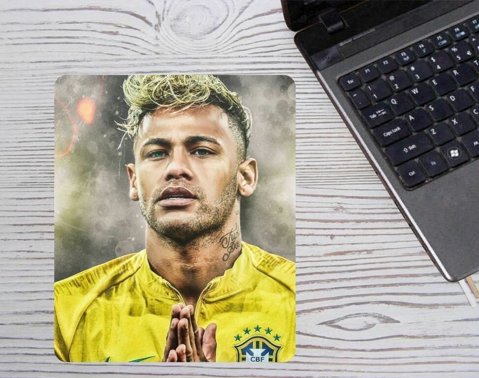 Коврик для мышки игровой 36 на 29 см GOODbrelok Неймар да Силва Сантос Жуниор, Neymar da Silva Santos Junior для мышки №18