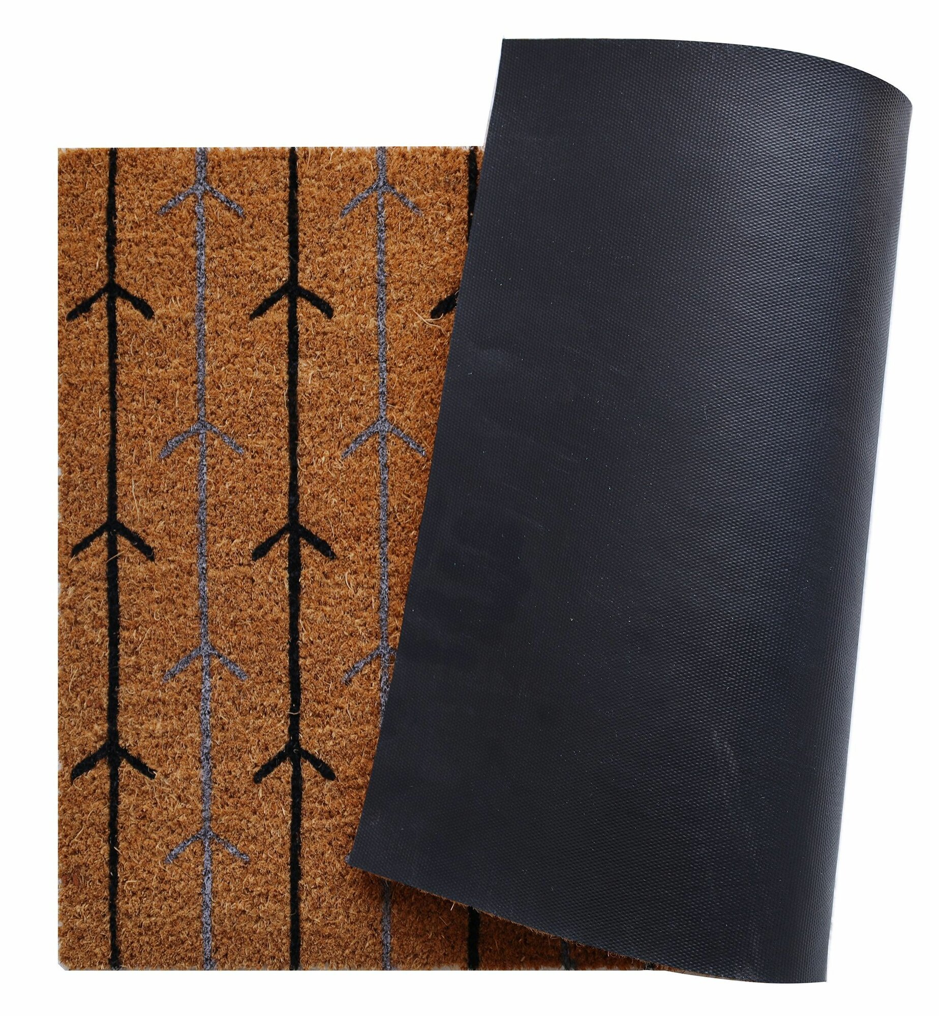 Коврик декоративный кокос Velcoc Kera Arrows 40x75 см цвет бежевый