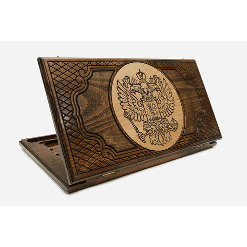 Нарды деревянные большие резные ручной работы с гравировкой