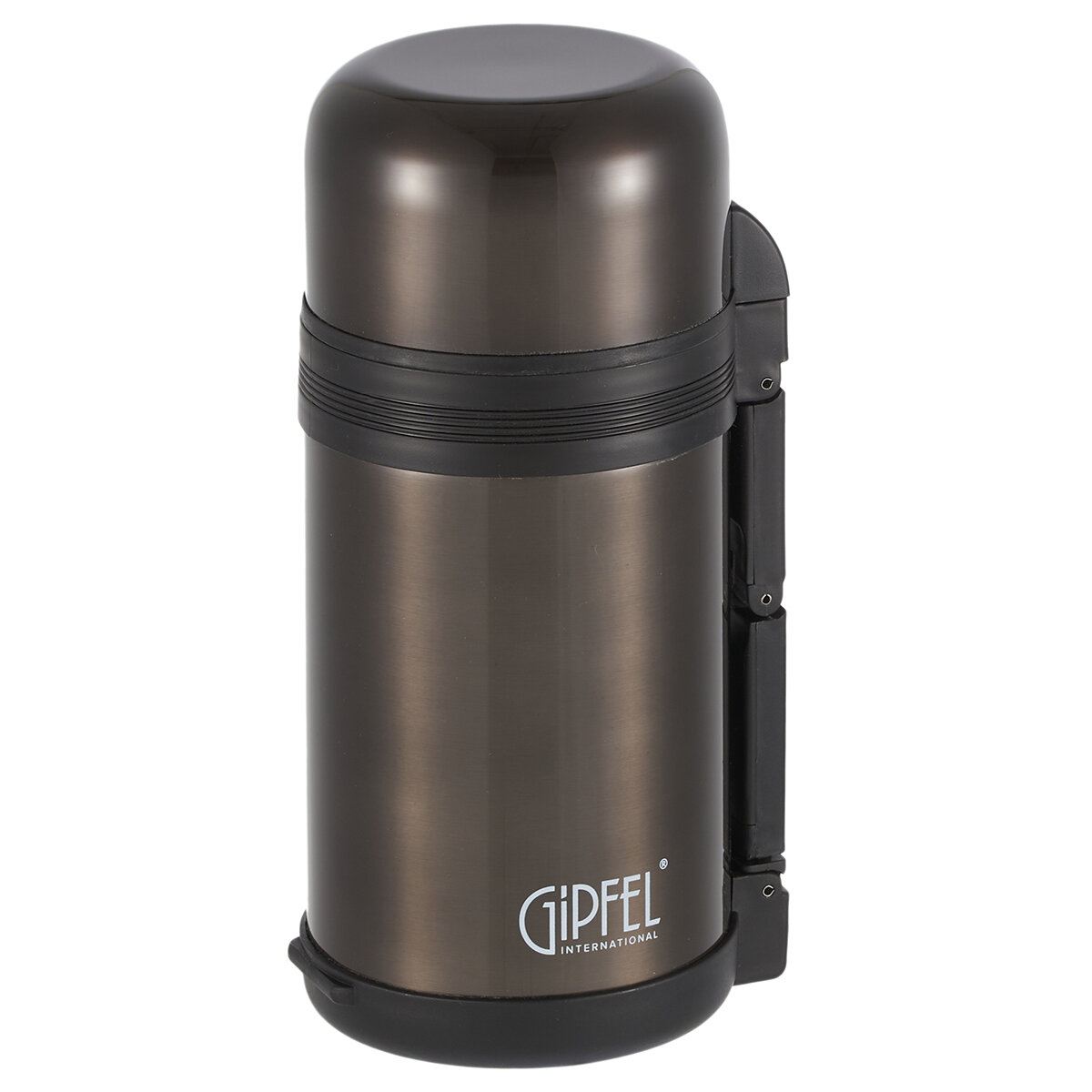 Вакуумный термос Gipfel Santos 52332, 1 л, нержавеющая сталь, серый — фото 1