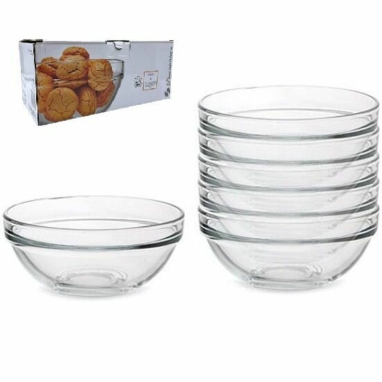 Набор из шести стеклянных салатников Chef's 14 см. в подарочной упаковке. — фото 1