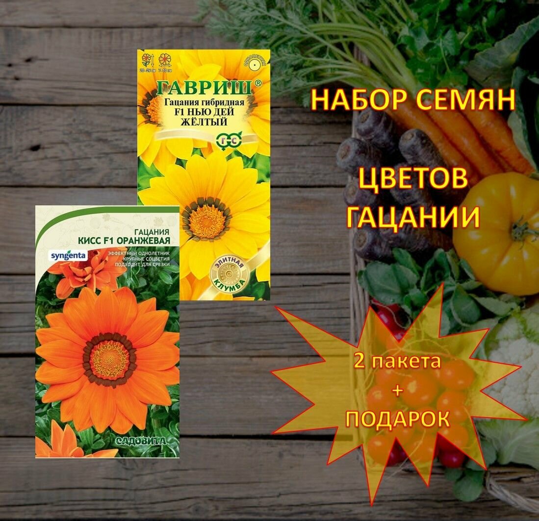 Семена цветов Гацании 2шт