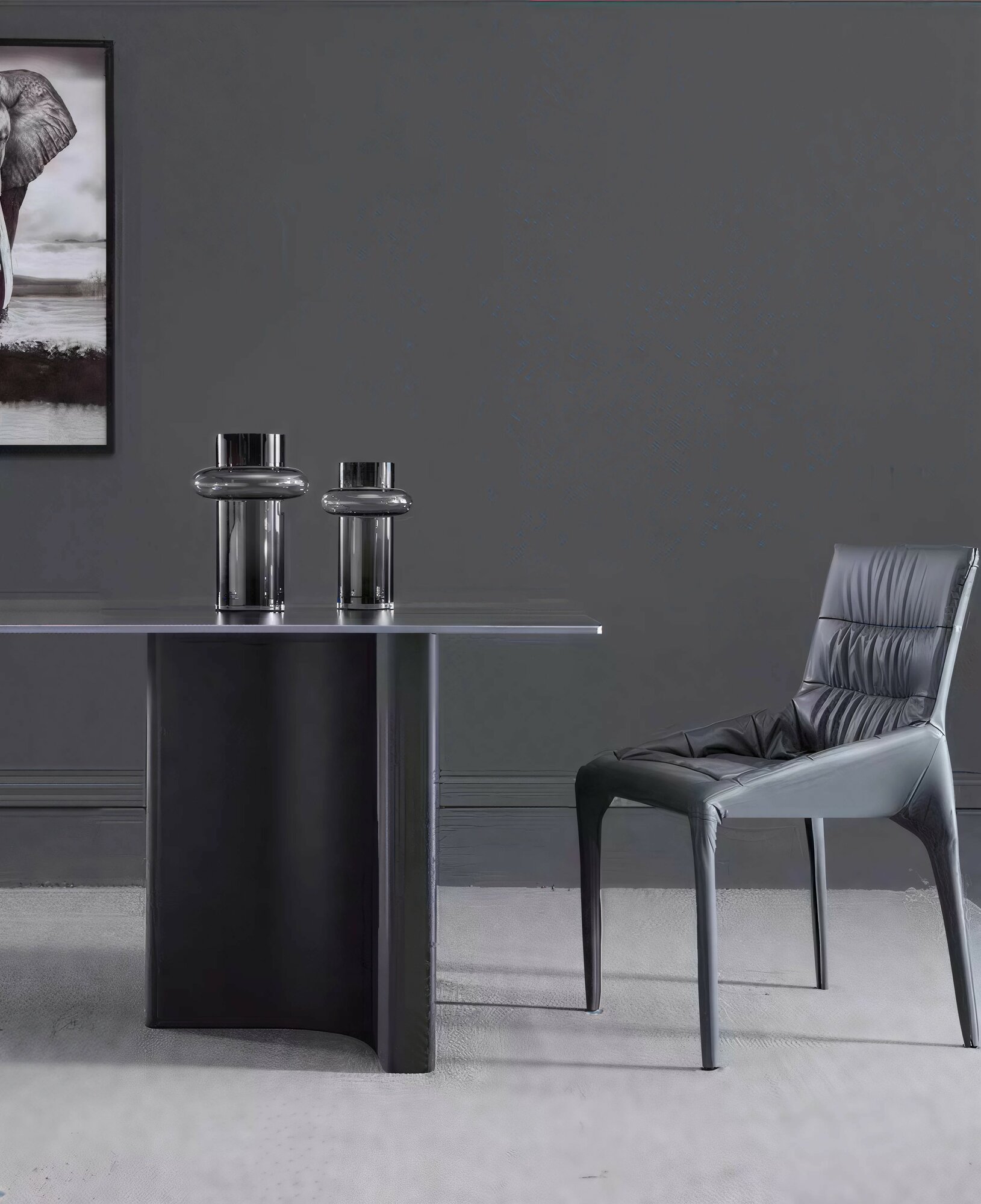 Стол для переговоров Tactile Home ГРАНД, искусственный камень, 200 см x 100 см