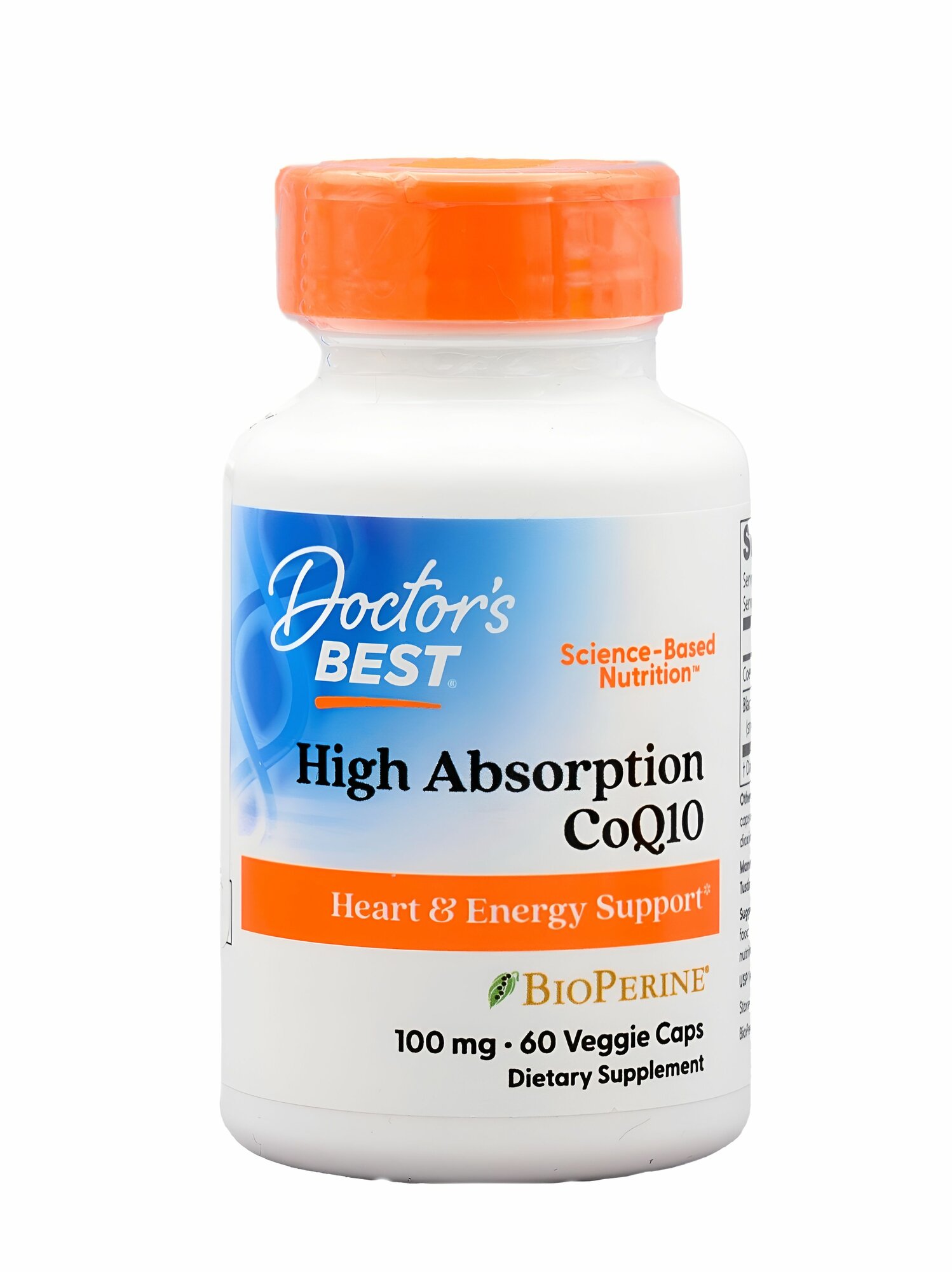Doctor's Best Hi Abs CoQ10, Коэнзим Q10 100 мг, 60 капсул