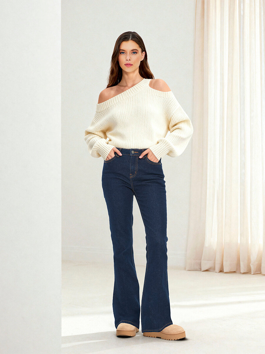 Джинсы клеш 