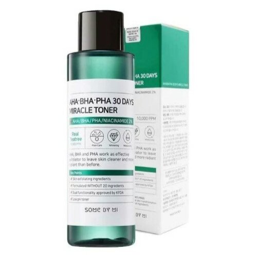 Some By Mi Кислотный очищающий тоник для проблемной кожи 150мл AHA.BHA.PHA. 30 Day Miracle Toner