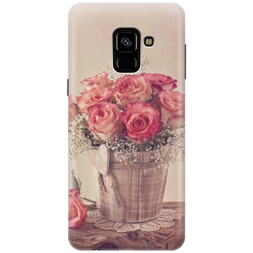 фото Re:pa накладка transparent для samsung galaxy a8 (2018) с принтом "винтажные розы"