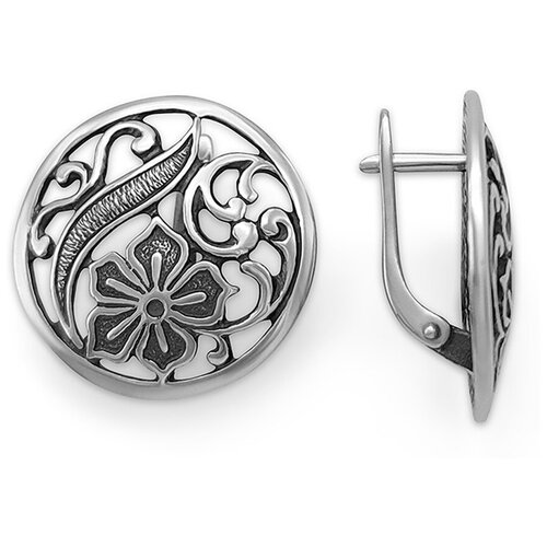 Серьги серебряные женские, серебро 925 пробы, ювелирное украшение Кострома-2, крупные, необычные, модные, вечерние сережки