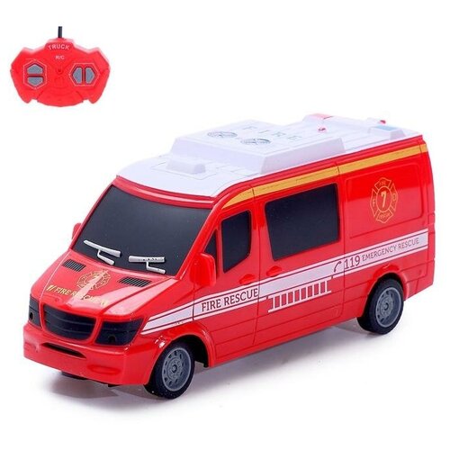 Машина р/у КНР Пожарная, в коробке (328-869) игровой набор handers пожарная охрана металл 10 предметов 7 13 см