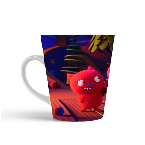 фото Кружка-латте coolpodarok мульфильмы куклы с характером (зелёный заяц)