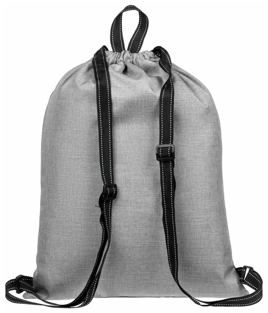 Рюкзак-мешок Melango, серый - фотография № 3
