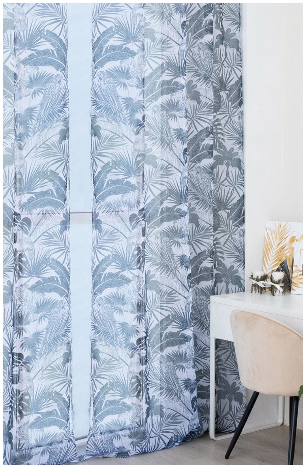 фото Тюль Этель Тропический остров на ленте