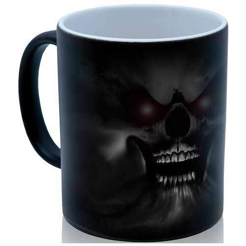 фото Кружка хамелеон skull on sky, недорогой сувенир drabs