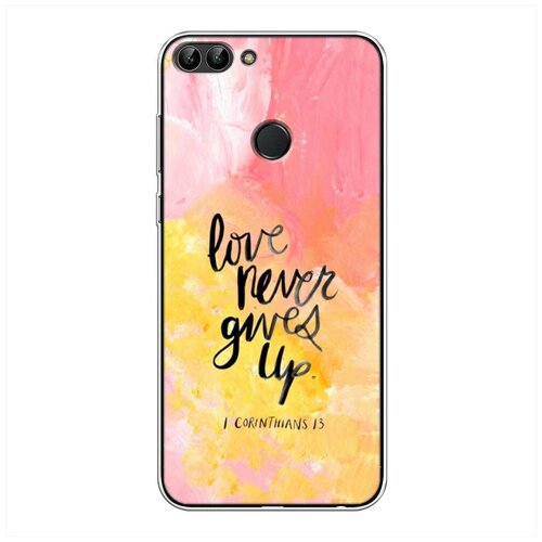 фото Силиконовый чехол "цитата на акриле" на huawei p smart / хуавей п смарт case place