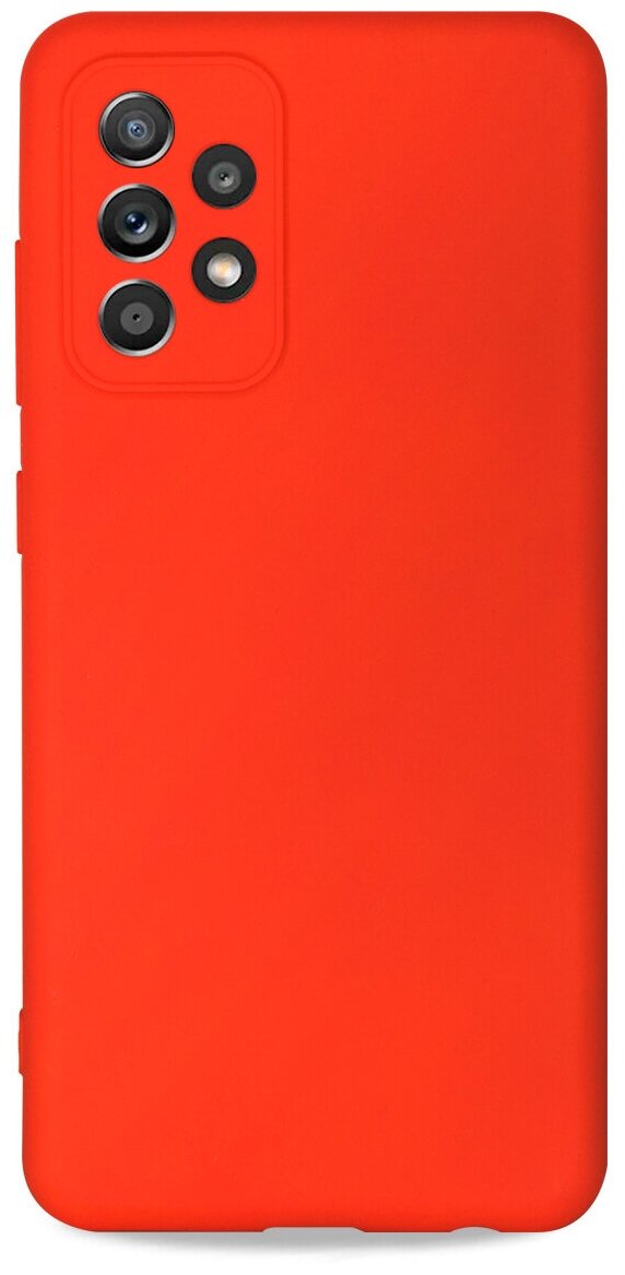 Чехол для Samsung Galaxy A32 противоударный матовый (Самсунг Галакси А32 / Гэлакси А 32) с защитой камеры, Красный