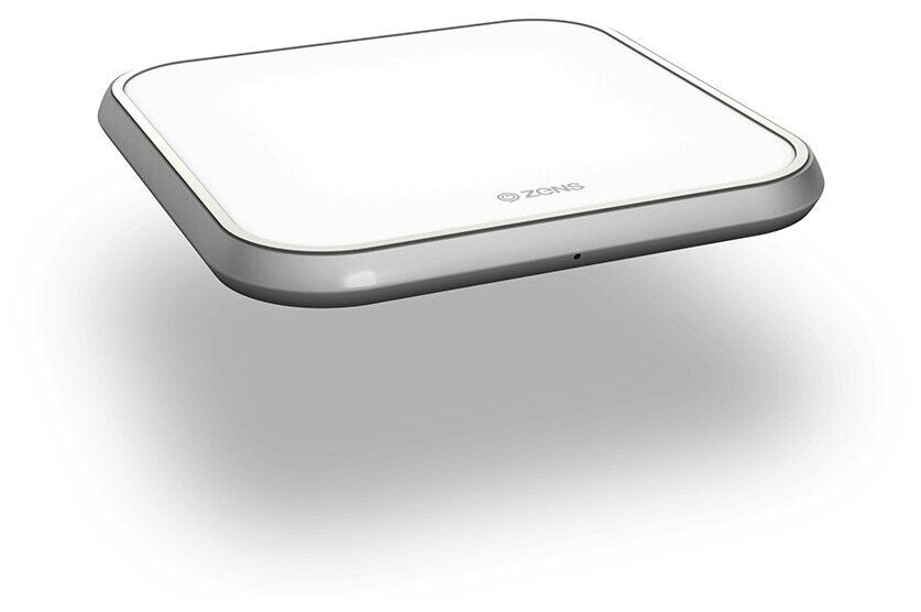 Беспроводное зарядное устройство Zens Aluminium Single Wireless Charger 10W белый (ZESC11W/00)