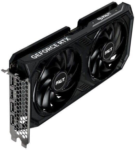 Видеокарта Palit GeForce RTX 4060 DUAL 1830MHz PCI-E 4.0 8192Mb 17000MHz 128-bit HDMI 3xDP NE64060019P1-1070D