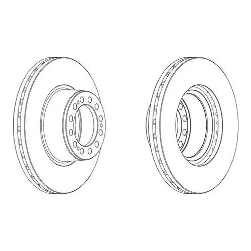 BERAL BCR201A BCR201A_диск торм !вентилир. 430/131x45/130 12n-168-d19 \SAF SK RS 9022 1шт