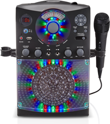 Караоке система Singing Machine с LED Disco подсветкой цвет черный Bluetooth USB CD+G SML385UBK