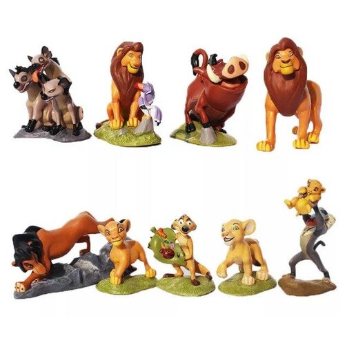 король лев мечты львенка веселая мозаика Набор фигурок Король Лев - The Lion King (9 шт.)