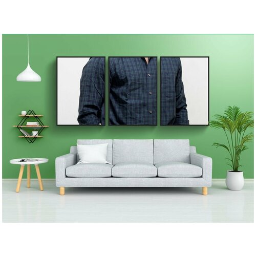 фото Набор модулных постеров для интерьера "человек, мужчина, модель" 60x90 см. в тубусе, без рамки lotsprints