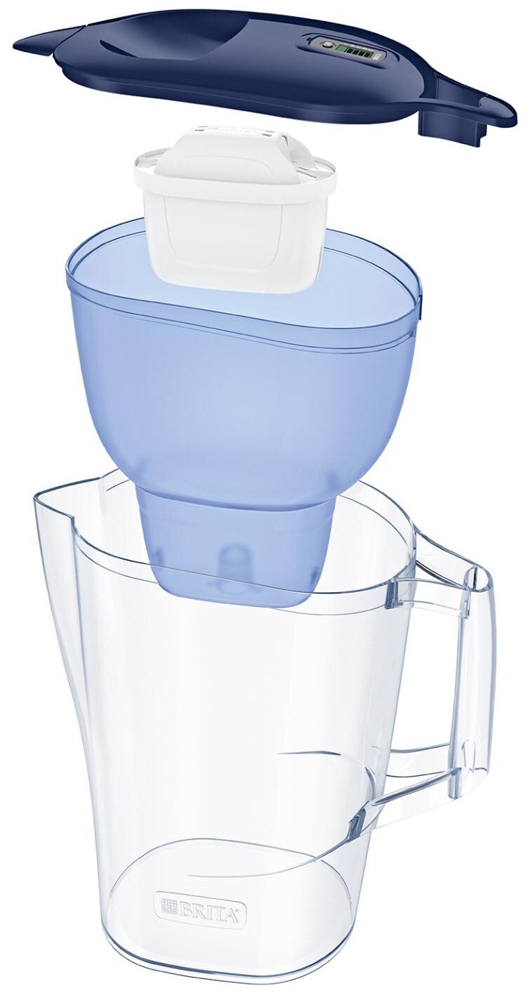 Фильтр кувшин BRITA Aluna XL MX+ 3.5 л синий - фотография № 2