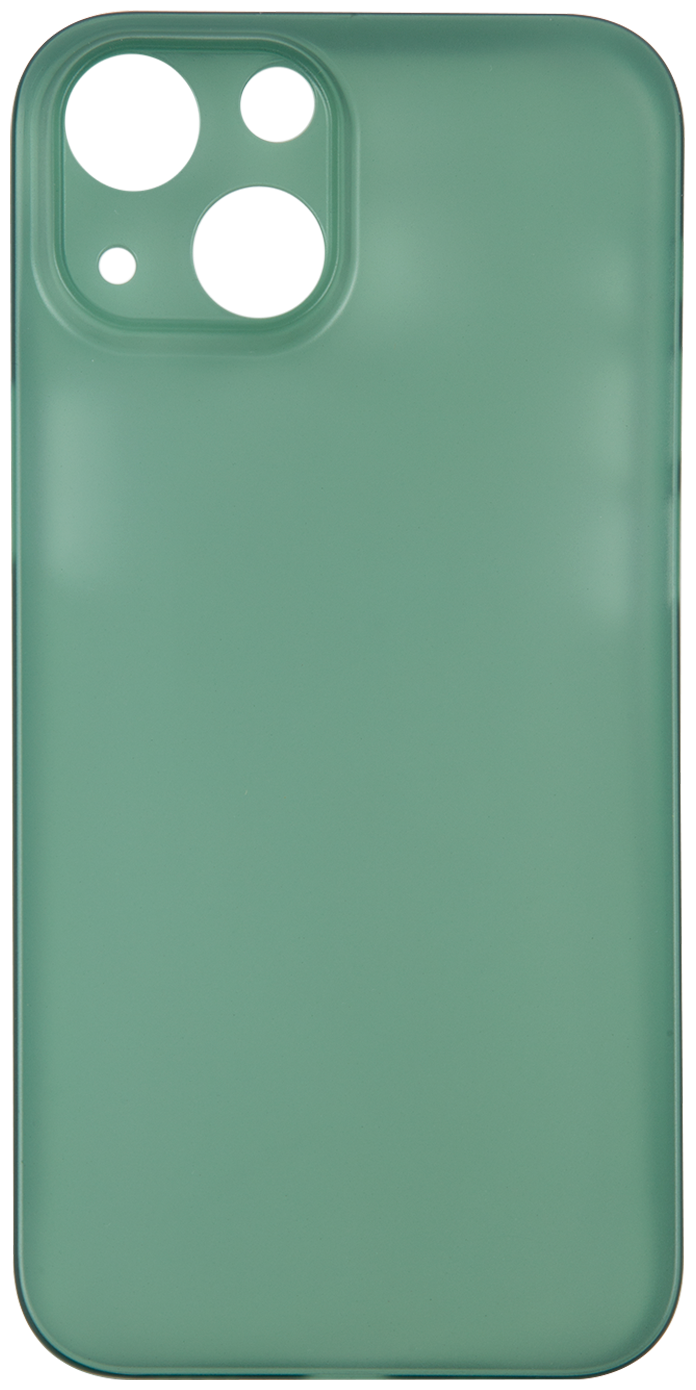 Чехол для Apple iPhone 13 mini / Ультратонкая накладка на Айфон 13 Мини, полупрозрачная, (зеленый)