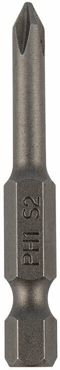 Бита KRANZ стальная PH2х50 мм для шуруповерта с шестигранным хвостовиком Е6,3, 10 штук в коробке - фотография № 8