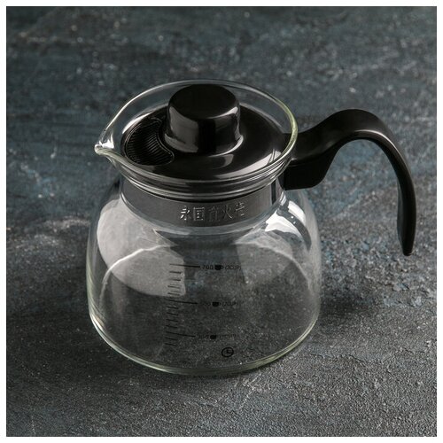 Чайник стеклянный заварочный «Чайные истории», 700 мл, термостойкое стекло, дно d=12 см (1шт.)