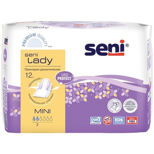 Прокладки урологические Seni lady 12 шт размер mini