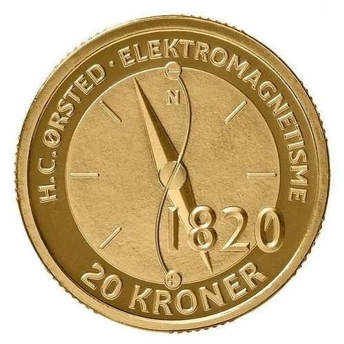 Дания «Датский физик Ханс Кристиан Эрстед» 20 крон 2013 г. норвегия 20 крон 2021 ханс нильсен хауге