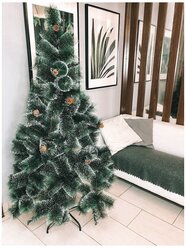 Елка / сосна рождественская с шишками "Зимняя Волшебница" искусственная, 210 см