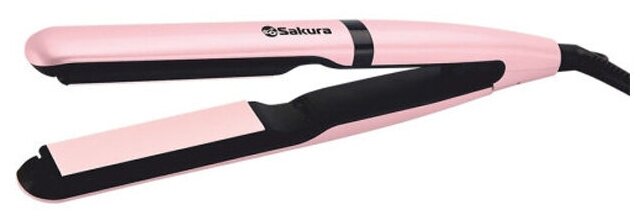 Выпрямитель Sakura SA-4526P, 45 Вт, 140-230°C, керамические пластины, LED-дисплей, розовый - фотография № 6