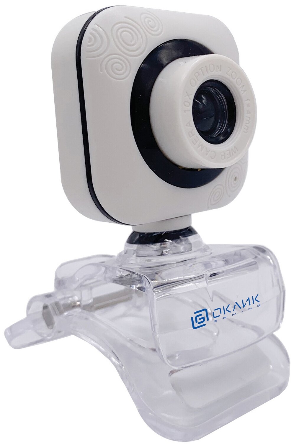 Web-камера Oklick OK-C8812 белый 0.3Mpix (640x480) USB2.0 с микрофоном
