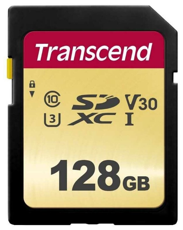 Карта памяти Transcend 128GB UHS-I U3 SD card MLC