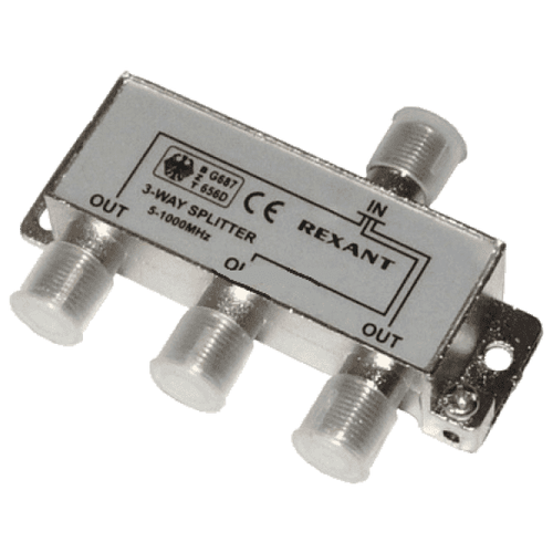 Rexant делитель ТВ х 3 под F разъём 5-1000 МГц PROCONNECT 05-6022