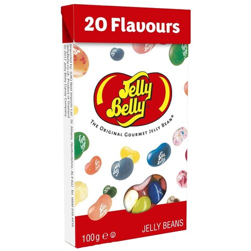 Драже жевательное Jelly Belly Ассорти 20 вкусов, 100 г, картонная коробка