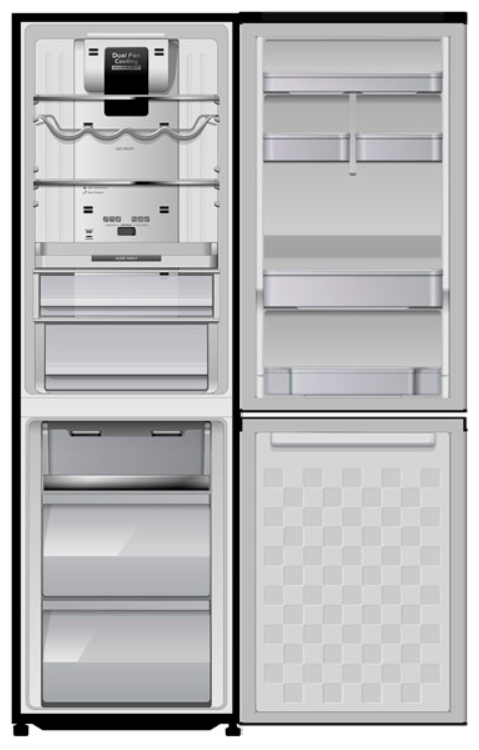 ХолодильникR-BG 410 PU6X GBK Hitachi R-BG 410 PU6X GBK - фотография № 2