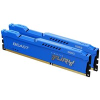 Оперативная память для компьютера Kingston FURY Beast Blue DIMM 16Gb DDR3 1600MHz KF316C10BK2/16