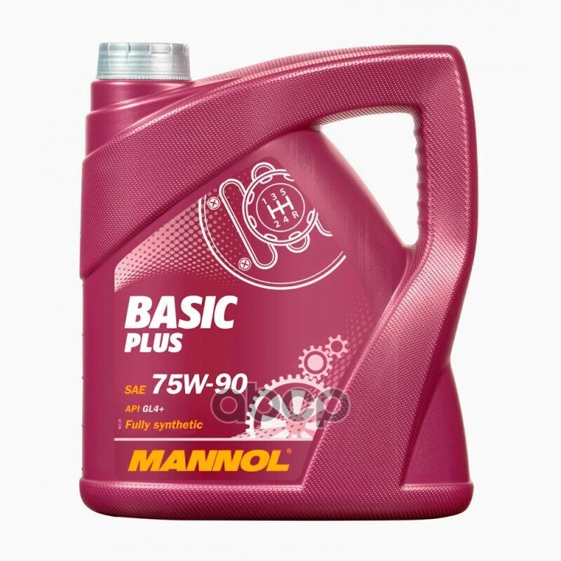 Масло Трансмиссионное 75W90 Mannol 4Л Синтетика Basic Plus Gl4+ MANNOL арт. 1322