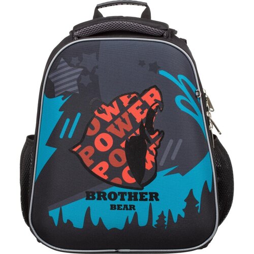 Ранец №1School Basic Brother bear, 2 отд, эргоном. спинка ранец комус три богатыря любава basic 2 отд эргоном спинка пайетки полиэс