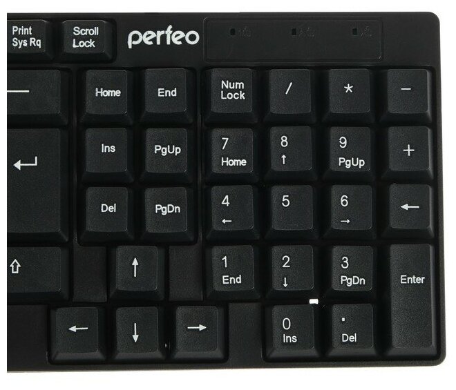 Клавиатура Perfeo DOMINO PF-4511 проводная мембранная 105 клавиши USB чёрная