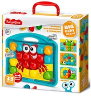 Мозаика для малышей в чемодане "Краб" 33 эл. Baby Toys