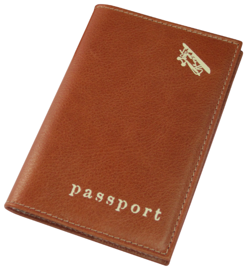 Обложка для паспорта Авиатика, коричневый