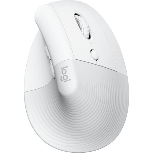 Мышь Logitech Lift белый/серый оптическая (4000dpi) беспроводная USB (5but) logitech g302 usb wired optical mouse 4000dpi adjustable 6 button game mice computer peripherals